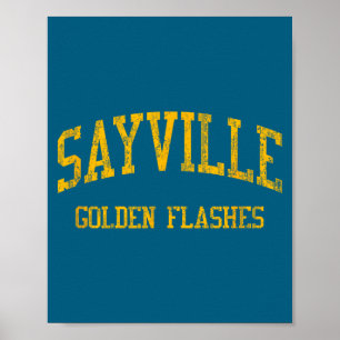 Sayville high school hs west sayville ny vintage poster