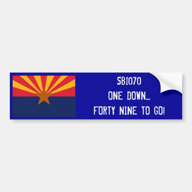 SB1070 Bumpersticker Bumper Sticker (Front)