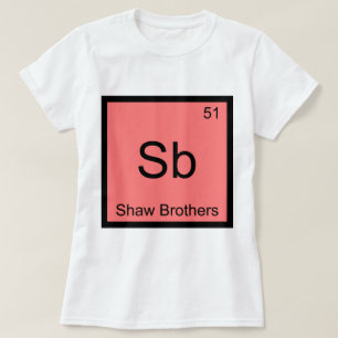 Sb - Shaw Brothers Chemistry Element Symbol Tee
