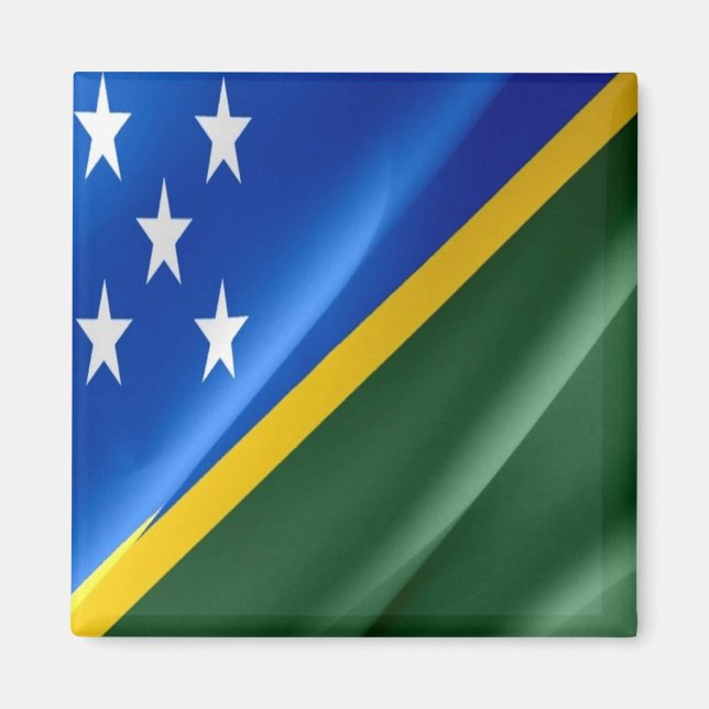 SB - Solomon Islands - Flag Waving Magnet (Front)