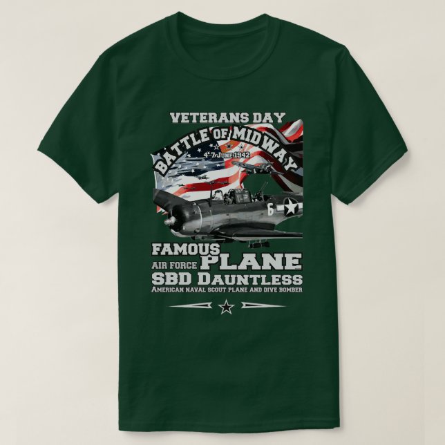 SBD Dauntless dive bomber T-Shirt (Design Front)