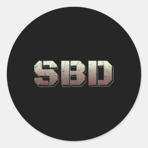 Sbd Squat Bench Deadlift Powerlifting  Classic Round Sticker