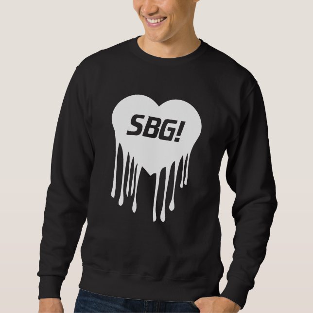 SBG Heart Black Crewneck Sweatshirt (Front)