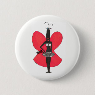 SBM Pseudo Celeb Red/Black Bikini Fashion Pin