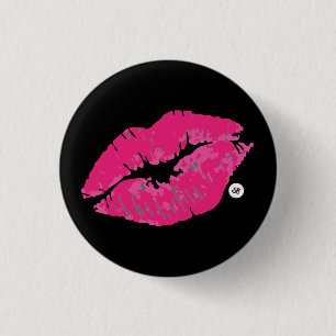 SBM Signature Kiss Mini Button Pin