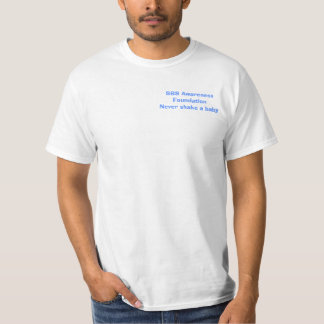 SBS Awareness Foundation mens white shirt