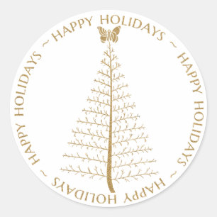 SBTF Custom Holiday Sticker - Gold