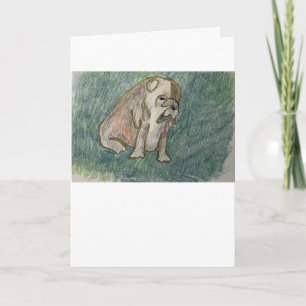 SBulldog Dog Greeting Card