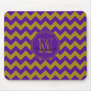 SC Chevron Mouse Pad-Purple and Gold Pad