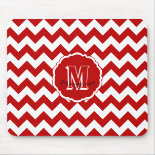 SC Chevron Mouse Pad-Red and White Pad
