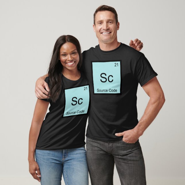 Sc - Source Code Funny Chemistry Element Symbol T T-Shirt (Unisex)