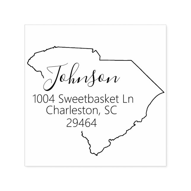 SC | South Carolina Return Address Stamp (Design)