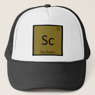 Sc - Soy Sauce Chemistry Periodic Table Symbol Trucker Hat