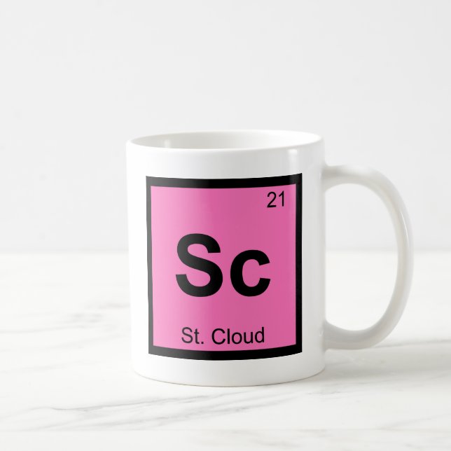 Sc - St. Cloud Minnesota Chemistry Periodic Table Coffee Mug (Right)