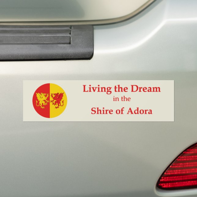 SCA Adora Bumper Sticker (On Car)