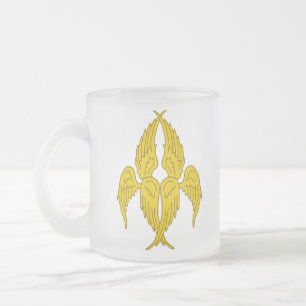 SCA Angels Frosted Glass Coffee Mug