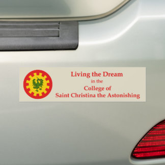 SCA College of Saint Christina Bumper Sticker