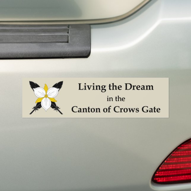 SCA Crows Gate Bumper Sticker (On Car)