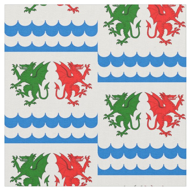 SCA Dragons Bay Populace Badge Fabric (Close Up)