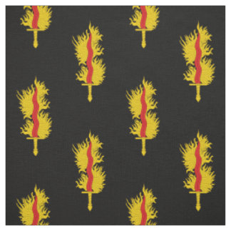 SCA Flame Populace Badge Fabric