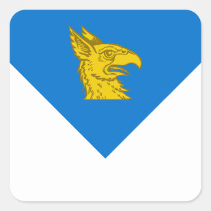 SCA Gryphon's Lair Populace Badge Square Sticker