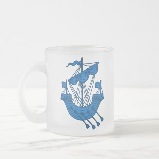 SCA Ildhafn Frosted Glass Coffee Mug (Left)