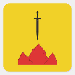 SCA Isenfir Populace Badge Square Sticker