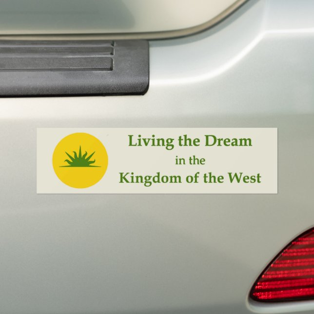 SCA Kingdom of the West Bumper Sticker (On Car)