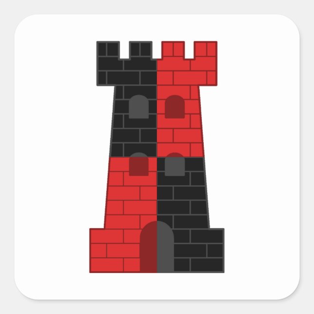 SCA Lonely Tower Populace Badge Square Sticker (Front)