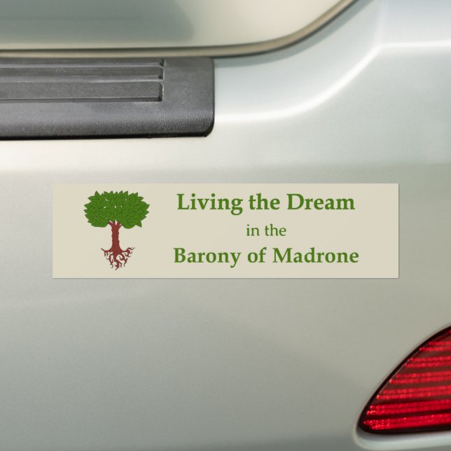 SCA Madrone Bumper Sticker (On Car)