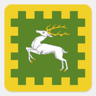 SCA Outlands Populace Badge Square Sticker