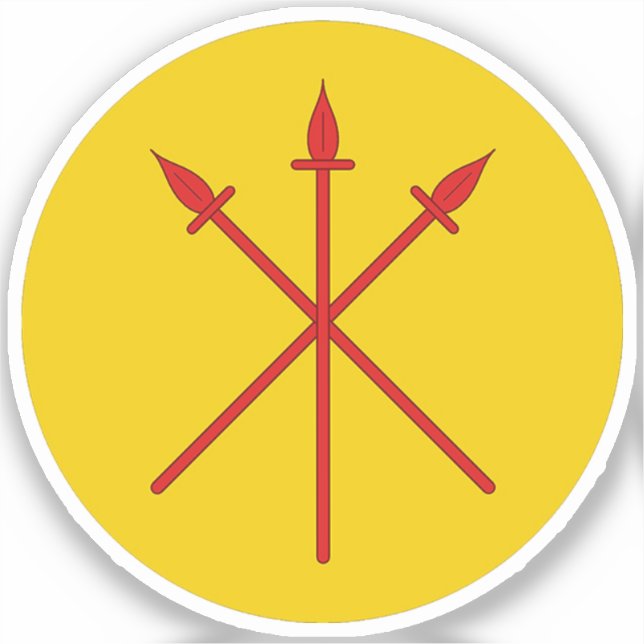 SCA Red Spears Vinyl Sticker (Front)