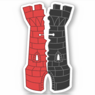SCA Ruins Custom-Cut Vinyl Sticker
