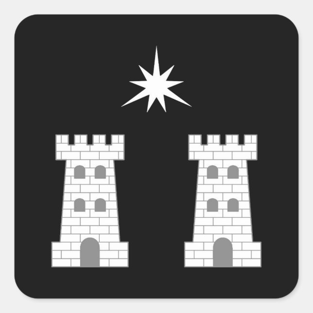 SCA Stargate Populace Badge Square Sticker (Front)