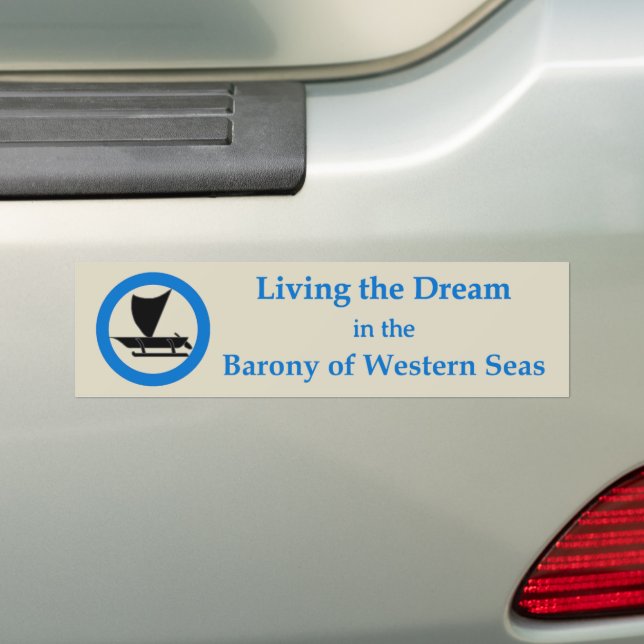 SCA Western Seas Bumper Sticker (On Car)