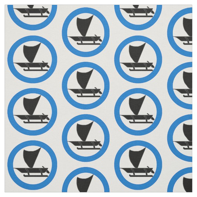 SCA Western Seas Populace Badge Fabric (Swatch)