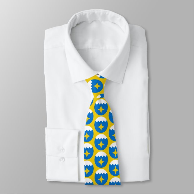 SCA White Waters Populace Badge Tie (Tied)