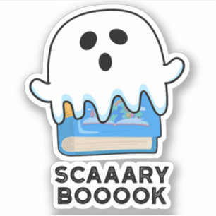 Scaaaary Booook Funny Ghost Book Pun 