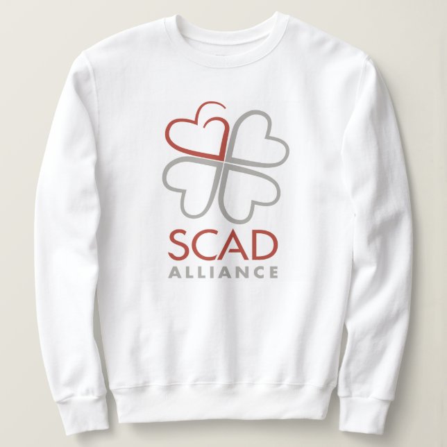 SCAD Alliance Sweatshirt - White (Design Front)
