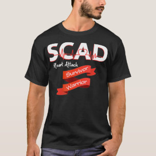 SCAD Female Heart Attack Survivor Warrior Design T-Shirt