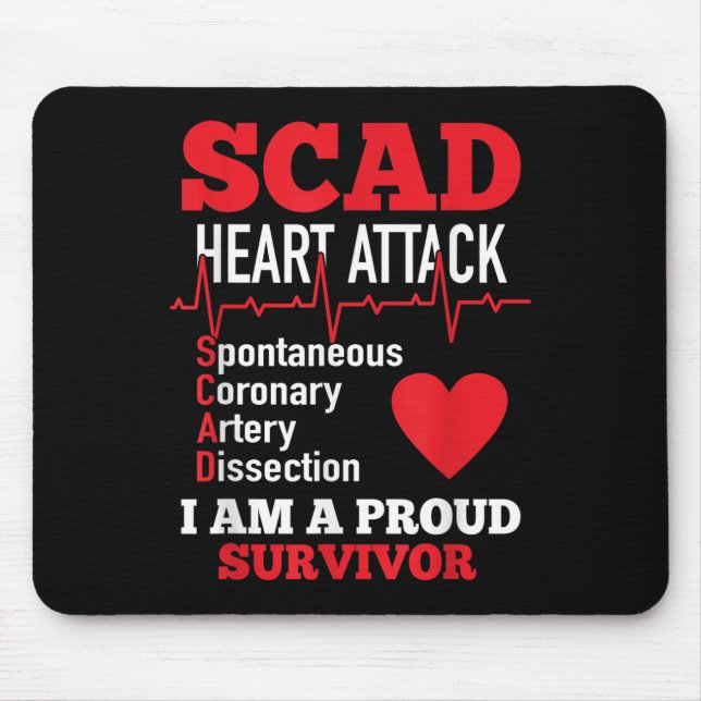 Scad Heart Attack Spontaneous Coronary Artery Diss Mouse Pad (Front)