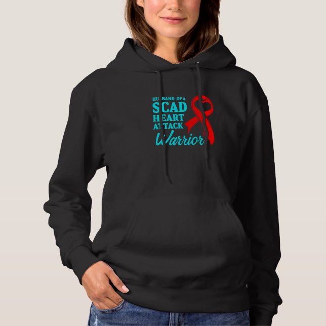 SCAD Heart Attack Survivor Life Future US Warrior  Hoodie (Front)