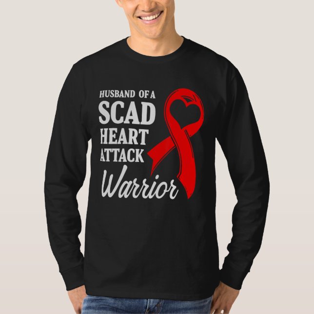 SCAD Heart Attack Survivor Life Future US Warrior  T-Shirt (Front)
