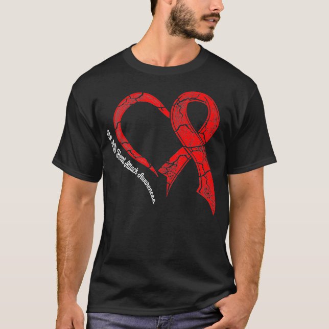 SCAD Heart Attack Survivor Survives Warrior Awaren T-Shirt (Front)