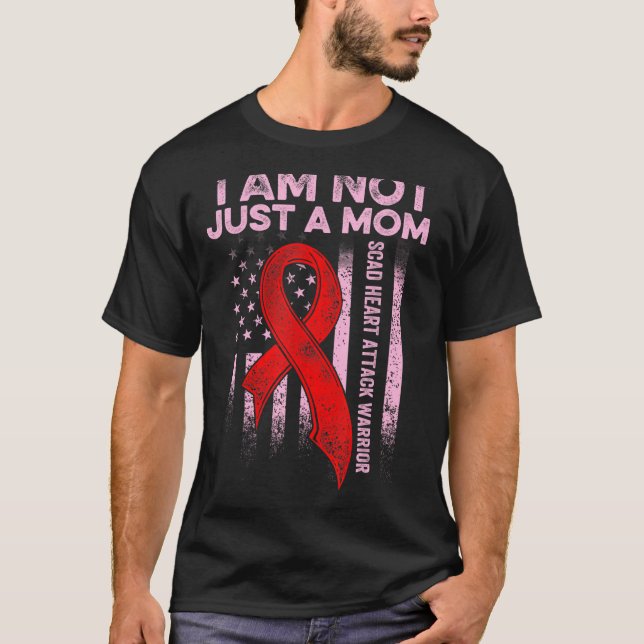 Scad Heart Attack Survivor Therapy Warrior Awarene T-Shirt (Front)