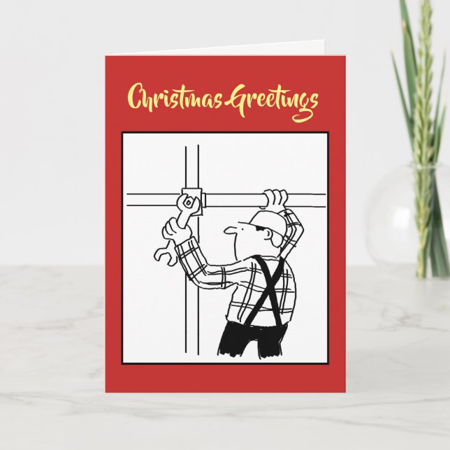 Scaffolder or Scaffolding Christmas Card (Front)