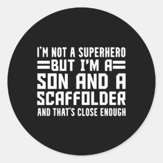 Scaffolder Son Scaffold Builder Scaffolding Classic Round Sticker