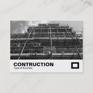 Scaffolding B&W Business Card
