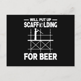 Scaffolding Beer Scaffold Builder Postcard