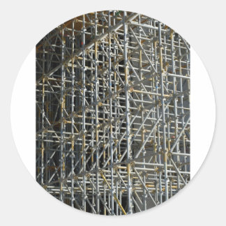 Scaffolding Classic Round Sticker